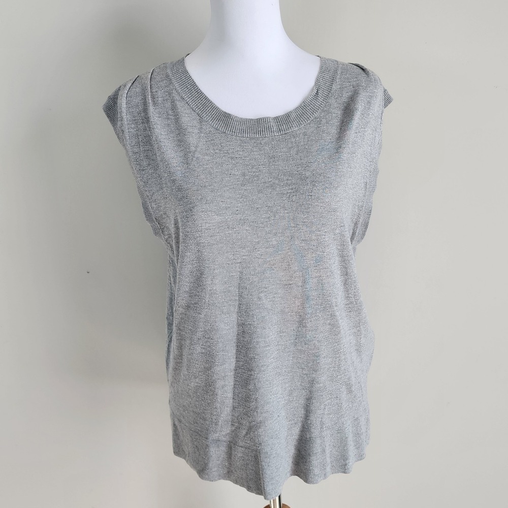 ICHI Sweater Vest Womens Medium New With Tags Knit Preppy Lightweight Denmark